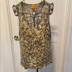 🚗🚗🚗BOGOHO🚗🚗🚗Sequin Camo Sleeveless Tank Top-Size 1X